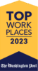 Award for Top Work Places 2023 by the Washington Post